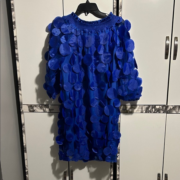 Dresses & Skirts - Vibrant Blue Textured Dress